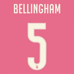 Bellingham 5 (Official Real Madrid CF 2026/27 Third Cup Competition Name and Numbering)