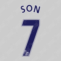 SON 7 Navy Blue PS-Pro Nameset (For Premier League Season 2013-2017)