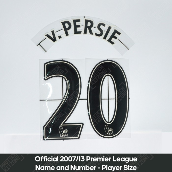 v. Persie 20 (Official Barclays Premier League 2007-13 Black Senscilia Name and Numbering)