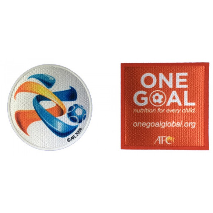 Official ACL 2016 + One Goal Patches, Official Asia Football Badges, ACL2016SET, 