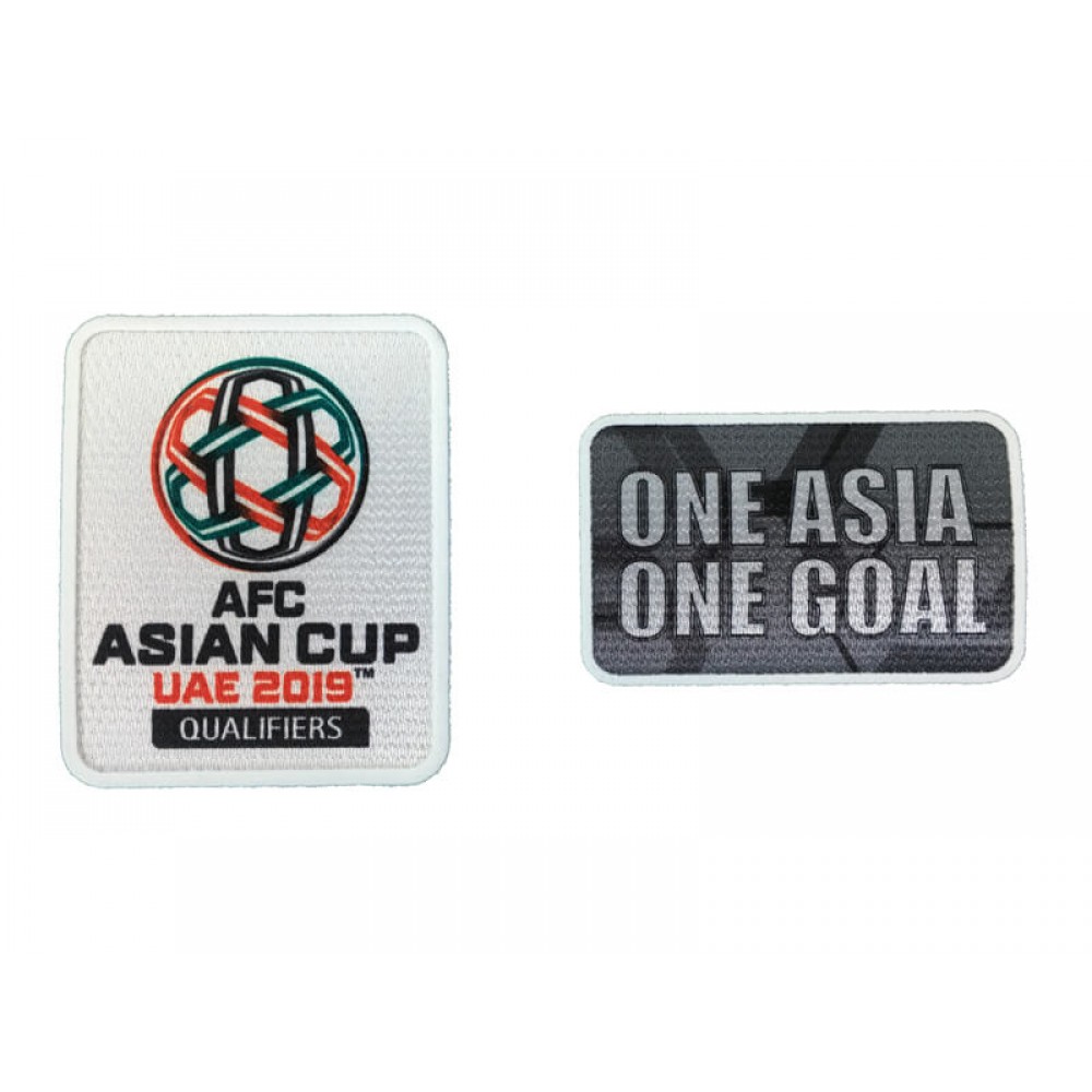 Official AFC Asian Cup UAE 2019 Qualifiers + One Asia One Goal Sleeve Patches Official AFC Asian Cup UAE 2019 Qualifiers + One Asia One Goal Sleeve Patches