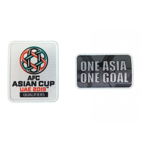 Official AFC Asian Cup UAE 2019 Qualifiers + One Asia One Goal Sleeve Patches