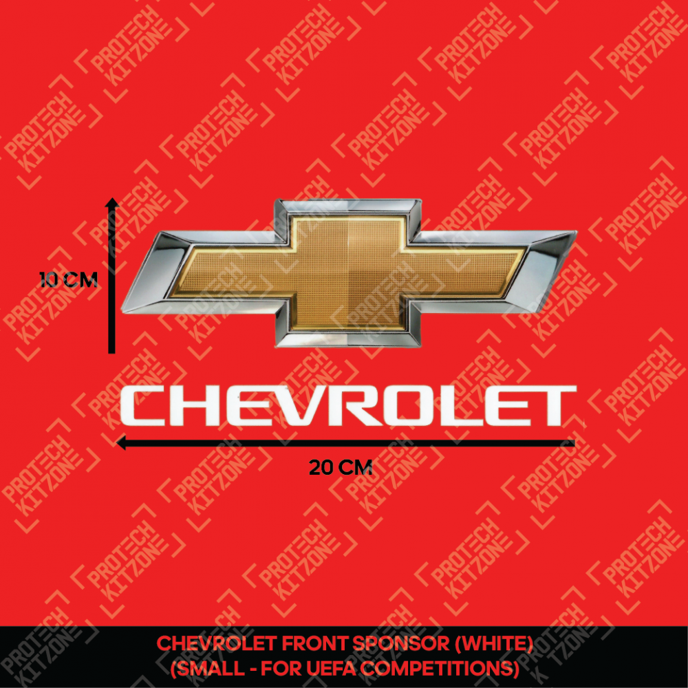 Official Chevrolet Front Sponsor - White (Small - For European Competitions) Official Chevrolet Front Sponsor - White (Small - For European Competitions)