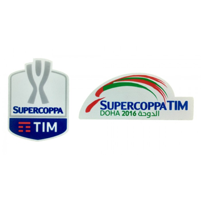 Official Supercoppa TIM Sleeve Patches (Season 2016/17), Official Italy Leagues Badges, SUPERCOPPATIM1617, 