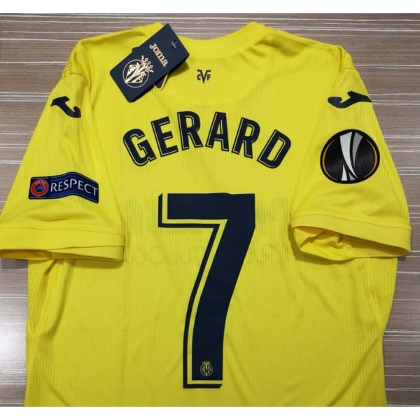 Villarreal CF 2020/21 Europa League Home Shirt With Gerard #7