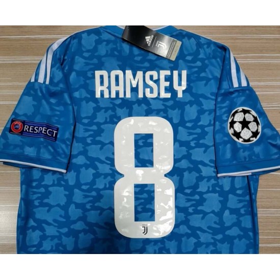 JUVENTUS 2019-20 UEFA CHAMPIONS LEAGUE THIRD SHIRT WITH RAMSEY #8