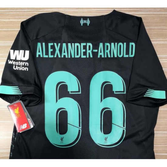 Liverpool 2019-20 UEFA Champions League Third Shirt with Alexander-Arnold #66