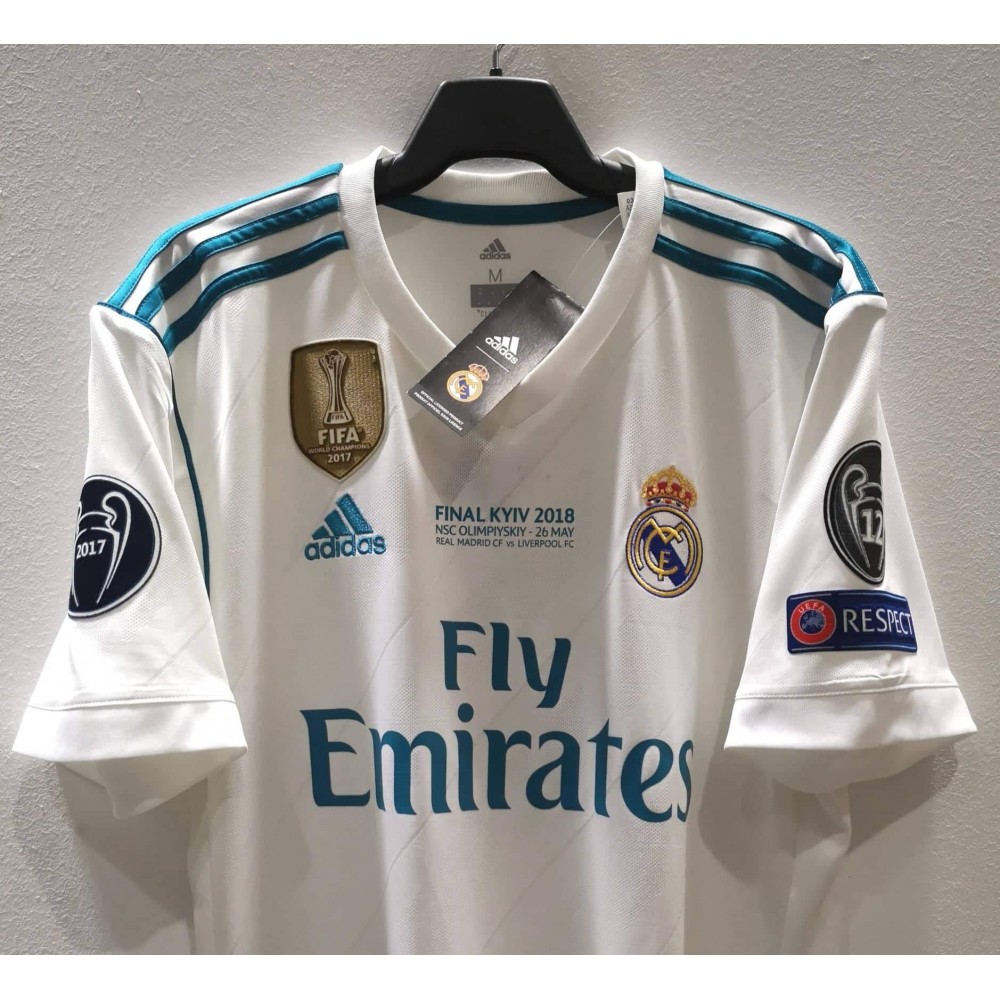 Real Madrid goalkeeper Final Cardiff 2017 Match Detail Iron On Print Jersey 
