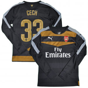 Arsenal 2015/16 GK Home Shirt With Cech 33 - Size M