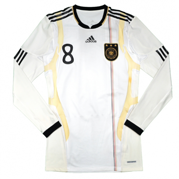 [8/10] [Player Edition - Long Sleeve] Germany 2010 Home Shirt With Ozil 8 - Size L