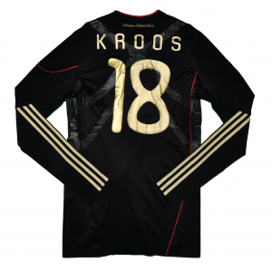 [BNWT -7/10] [Player Edition - Long Sleeve] Germany 2010 Away Shirt With Kroos 18 - Size L