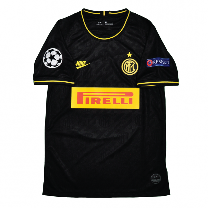 Inter Milan 2019/20 Third Shirt With Lautaro #10 - UEFA Champions League Fullset Version - Size S