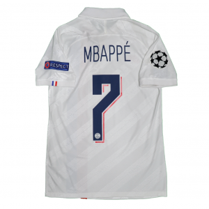 [Player Edition] Paris Saint-Germain 2019/20 Third Shirt With Mbappe #7 - UEFA Champions League Fullset Version - Size S
