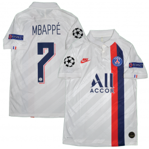 [Player Edition] Paris Saint-Germain 2019/20 Third Shirt With Mbappe #7 - UEFA Champions League Fullset Version - Size S