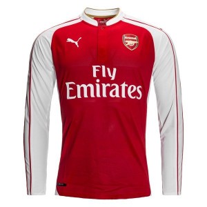 ARSENAL 2015/16 HOME LONG SLEEVE EPL SHIRT WITH WELBECK 23