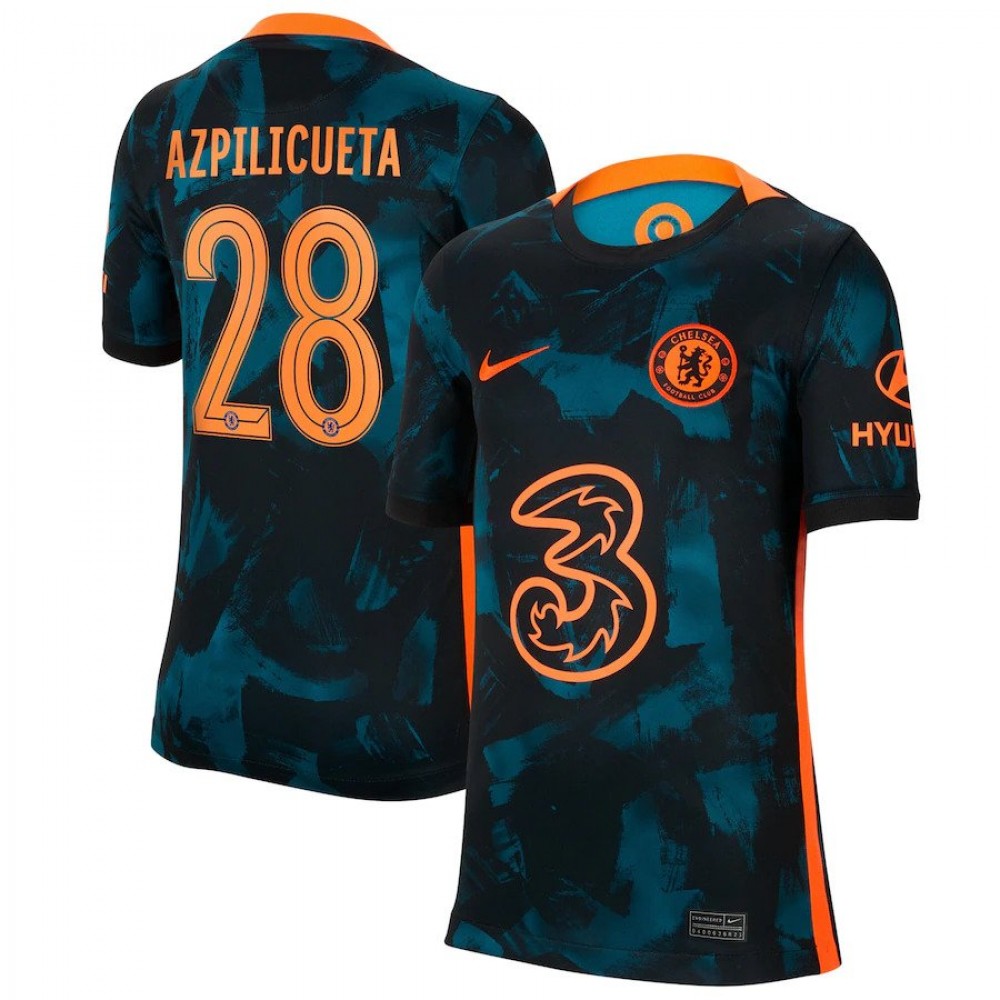 Chelsea 2021/22 Third Shirt With Azpilicueta #28, Soccer Jerseys, DB5894-468, Nike