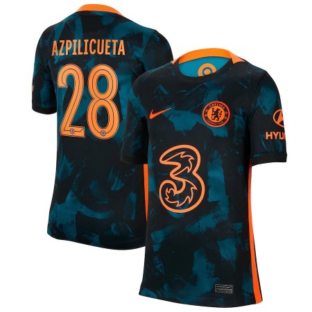 Chelsea 2021/22 Third Shirt With Azpilicueta #28 