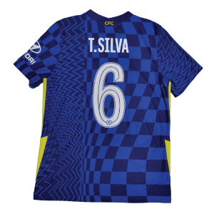 [Player Edition] Chelsea 2021/22 Dri Fit Adv. Home Shirt With T. Silva 6 - Size L