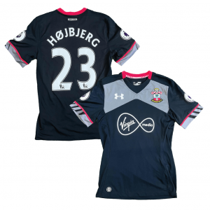 Southampton 2016/17 Away Shirt With Højbjerg 23 (Premier League Full Set Version) - Size M