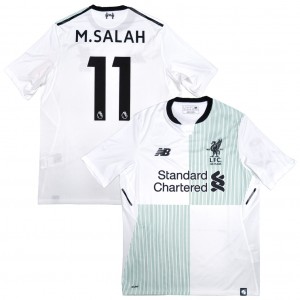 Liverpool FC 2017/18 Away Shirt With M. Salah 11 - Size S 