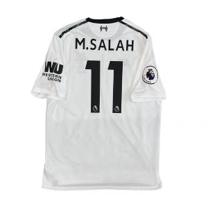 Liverpool 125th Anniversary Away Shirt With M. Salah 11 (Premier League Full Set Version) - Size US M