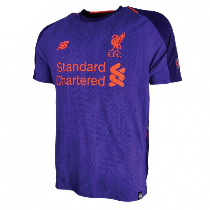 Liverpool FC 2018/19 Away Shirt With M. Salah 11 (UEFA Champions League Full Set Version) - Size S 