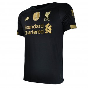 Liverpool FC 2019/20 Home Goalkeeper Shirt with A. Becker 1 (Premier League Full Set Version With 2019 CWC) - Size S 