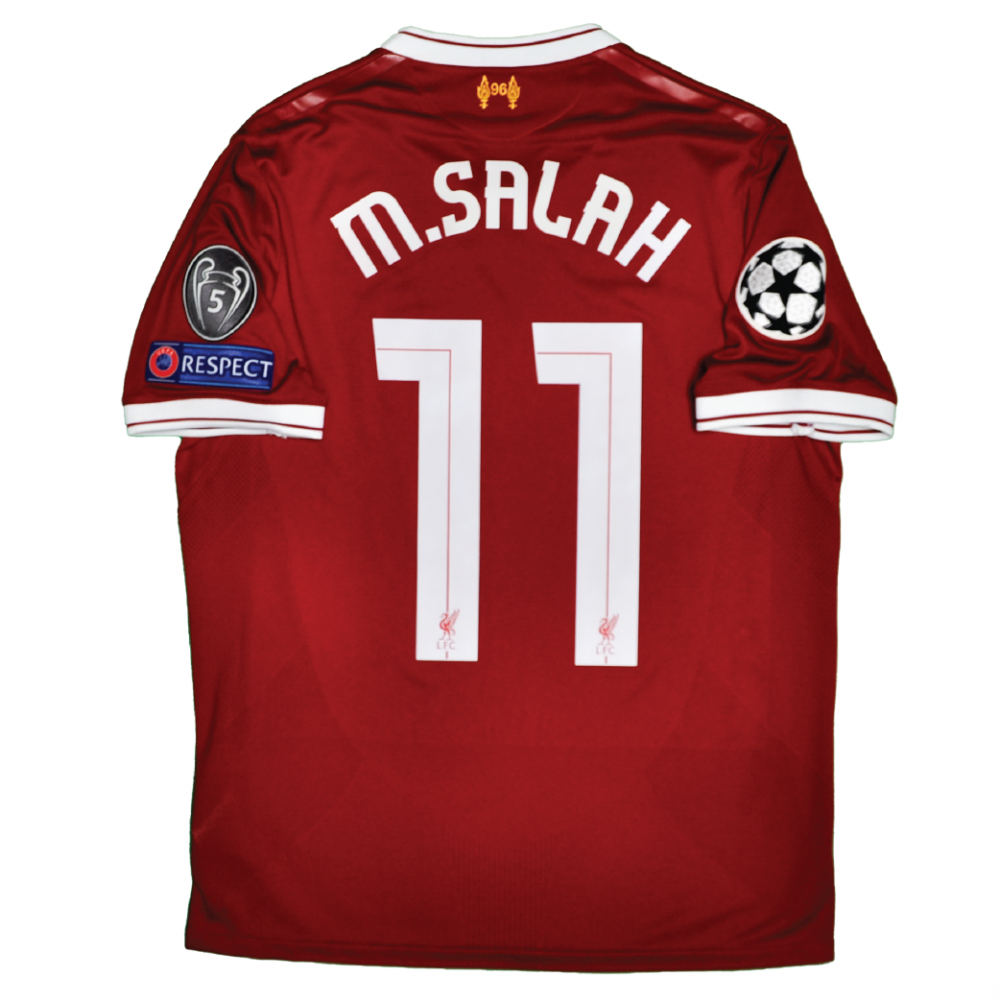 Liverpool 2017/18 Home Shirt With M. Salah 11 (UEFA Champions ...