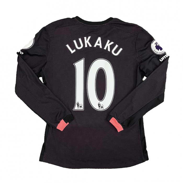 [Long Sleeve] Everton 2016/17 Away Shirt With Lukaku 10 (Premier League Full Set Version) - Size M