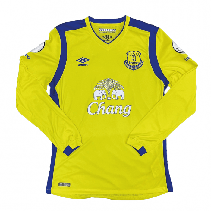 [Long Sleeve] Everton 2016/17 Third Shirt With Lukaku 10 (Premier League Full Set Version) - Size M