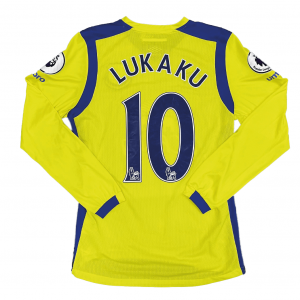 [Long Sleeve] Everton 2016/17 Third Shirt With Lukaku 10 (Premier League Full Set Version) - Size M