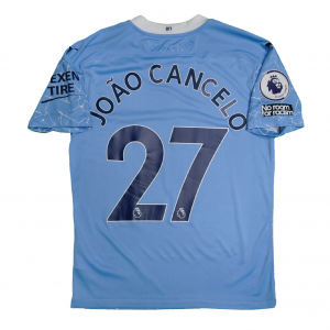 [Player Edition] Manchester City 20/21 Home Shirt with Joao Cancelo 27 (Premier League Full Set Version) - Size M