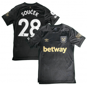 West Ham United 2020/21 Third Shirt With Soucek 28 (Premier League Full Set Version) - Size S (GB) 