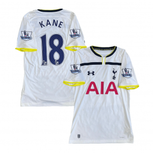 Tottenham Hotspur 2014/15 Home Shirt With Kane 18 (Premier League Full Set Version) - Size M