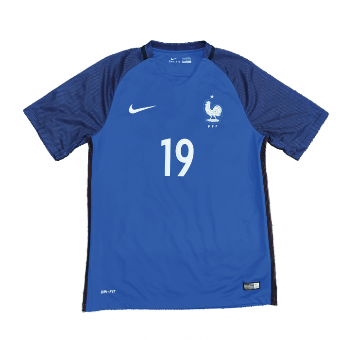 France 2016 Home Shirt With Pogba 19 - Size M