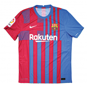 [Player Edition] Barcelona 2021/22 Dri-Fit Adv Home Shirt with Messi 10 - Size L 