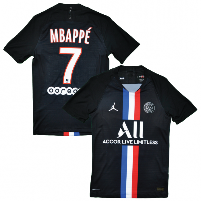 [Player Edition] PSG x Jordan 2019/20 Vaporknit Fourth Shirt With Mbappe 7  - Size XS