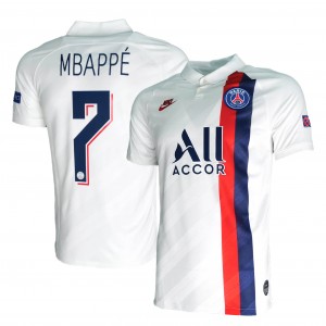Paris Saint Germain 2019/20 UEFA Champion League Third Shirt With Mbappe #7, Soccer Jerseys, AT0033-102, Nike