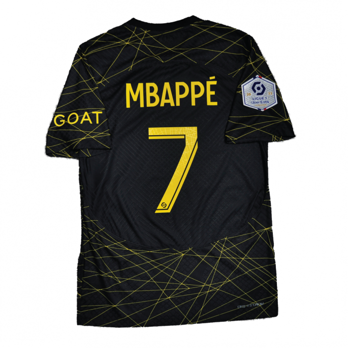 [Player Edition] PSG x Jordan 2022/23 Dri Fit Adv. Fourth Shirt With Mbappe 7 - Ligue 1 Full Set Version 