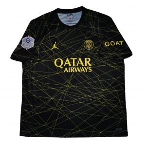 PSG x Jordan 2022/23 Fourth Shirt With Mbappe 7 (Ligue 1 Full Set Version) - Size XXL