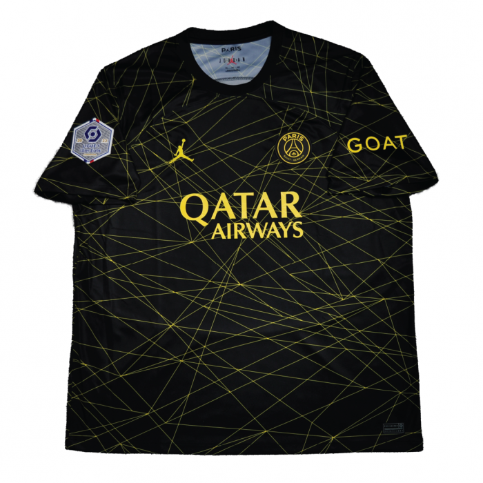PSG x Jordan 2022/23 Fourth Shirt With Mbappe 7 (Ligue 1 Full Set Version) - Size XXL