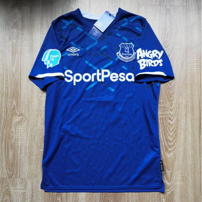 Everton 2019/20 Home Shirt with Richarlison #7, Soccer Jerseys, 90400U , Umbro