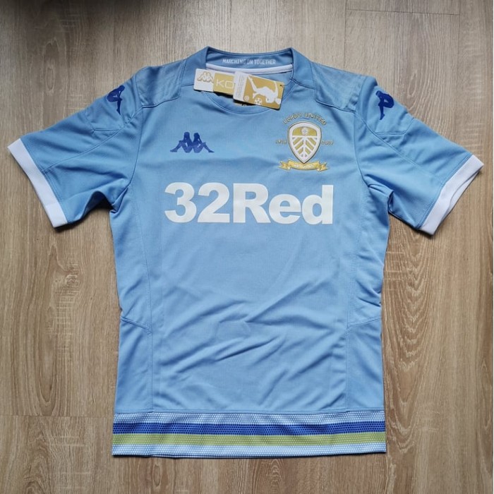 Leeds United 2019/20 100th Anniversary Third Shirt with Bamford #9, Soccer Jerseys, SHIK19103, Kappa