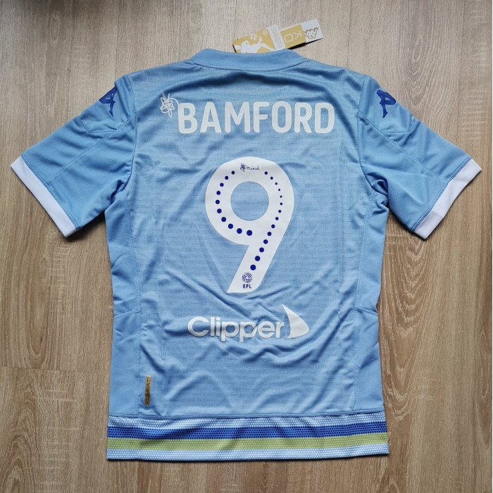 Leeds United 2019/20 100th Anniversary Third Shirt with Bamford #9, Soccer Jerseys, SHIK19103, Kappa