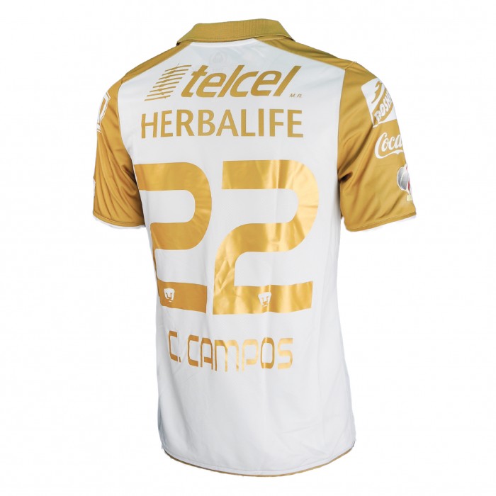 Pumas Unam 2013/14 Home Shirt With C. Campos 22
