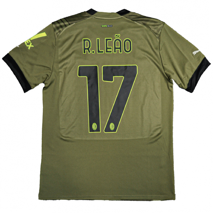 AC Milan 2022/23 Third Shirt With R. Leao 17 - Size M