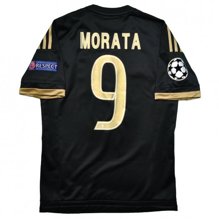 Juventus 2015/16 Third Shirt with Morata 9 (Champions League Full Set Version) - Size S