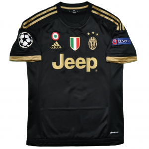 Juventus 2015/16 Third Shirt with Morata 9 (Champions League Full Set Version) - Size S