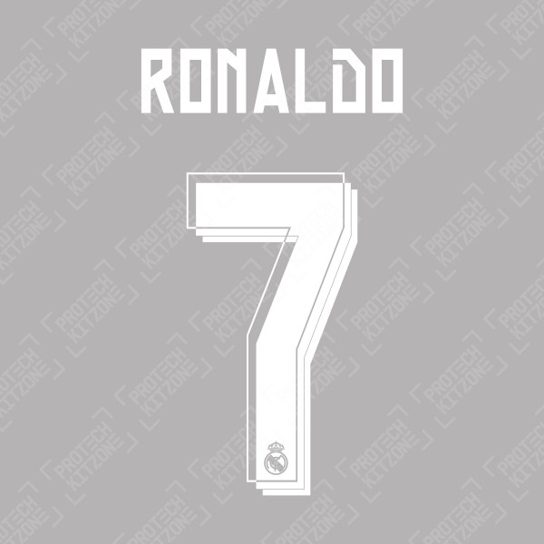 Ronaldo 7 (Official Real Madrid 2015/16 Away Name and Numbering)