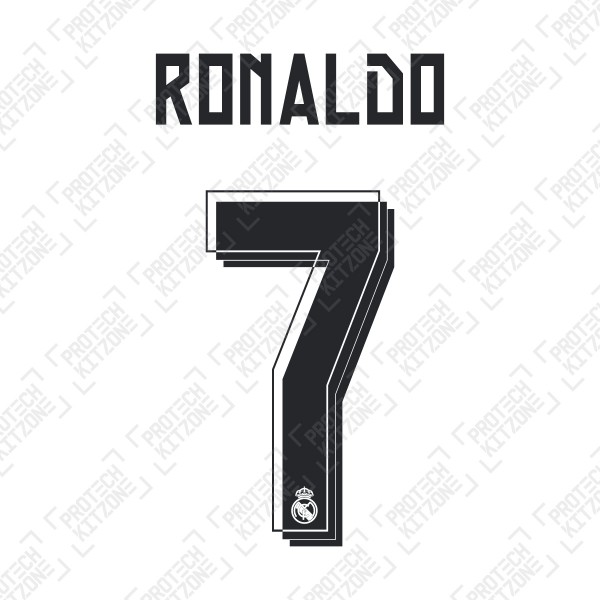 Ronaldo 7 (Official Real Madrid 2015/16 Home Name and Numbering)